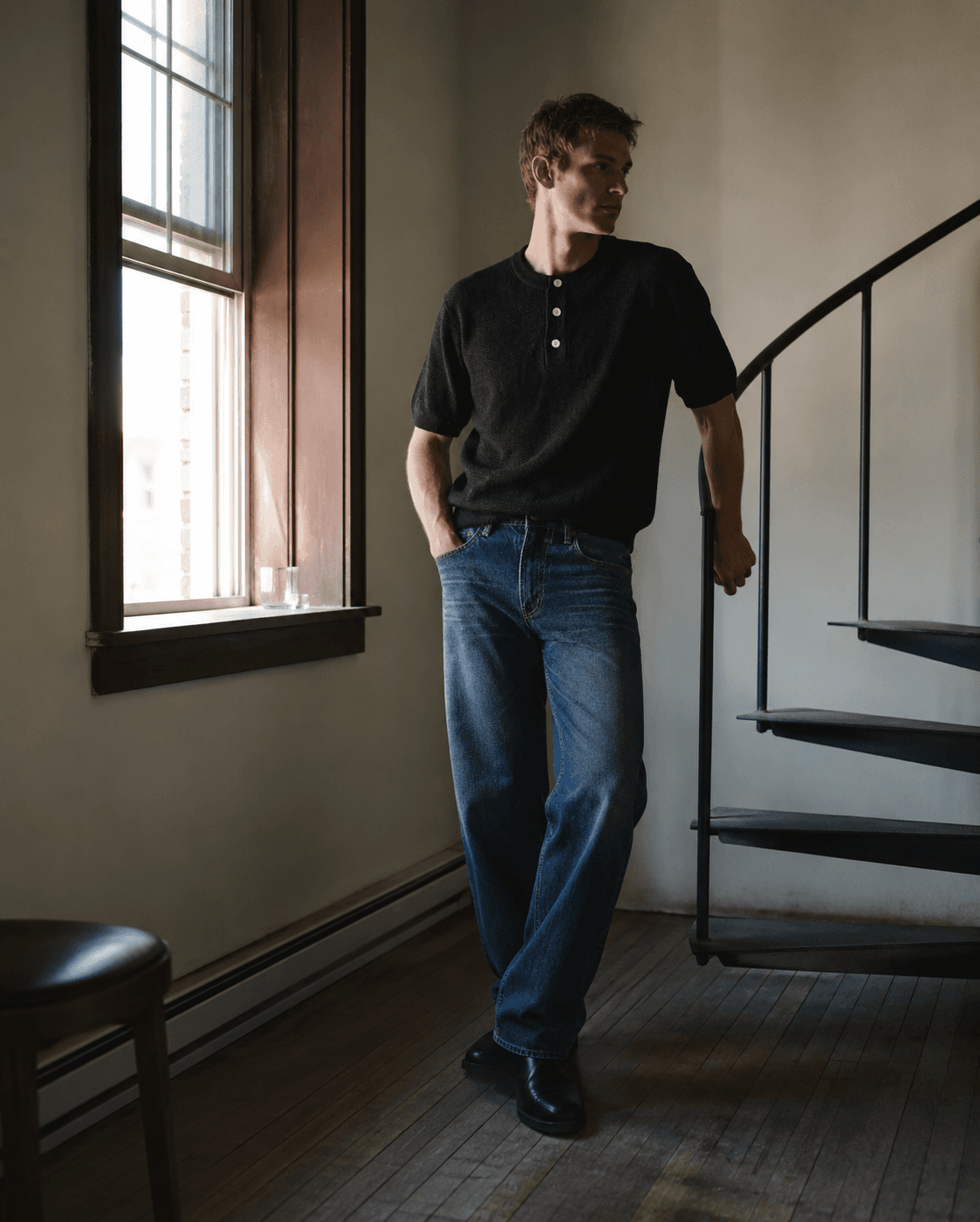 MOC DENIM — raw denim campaign image (development placeholder)